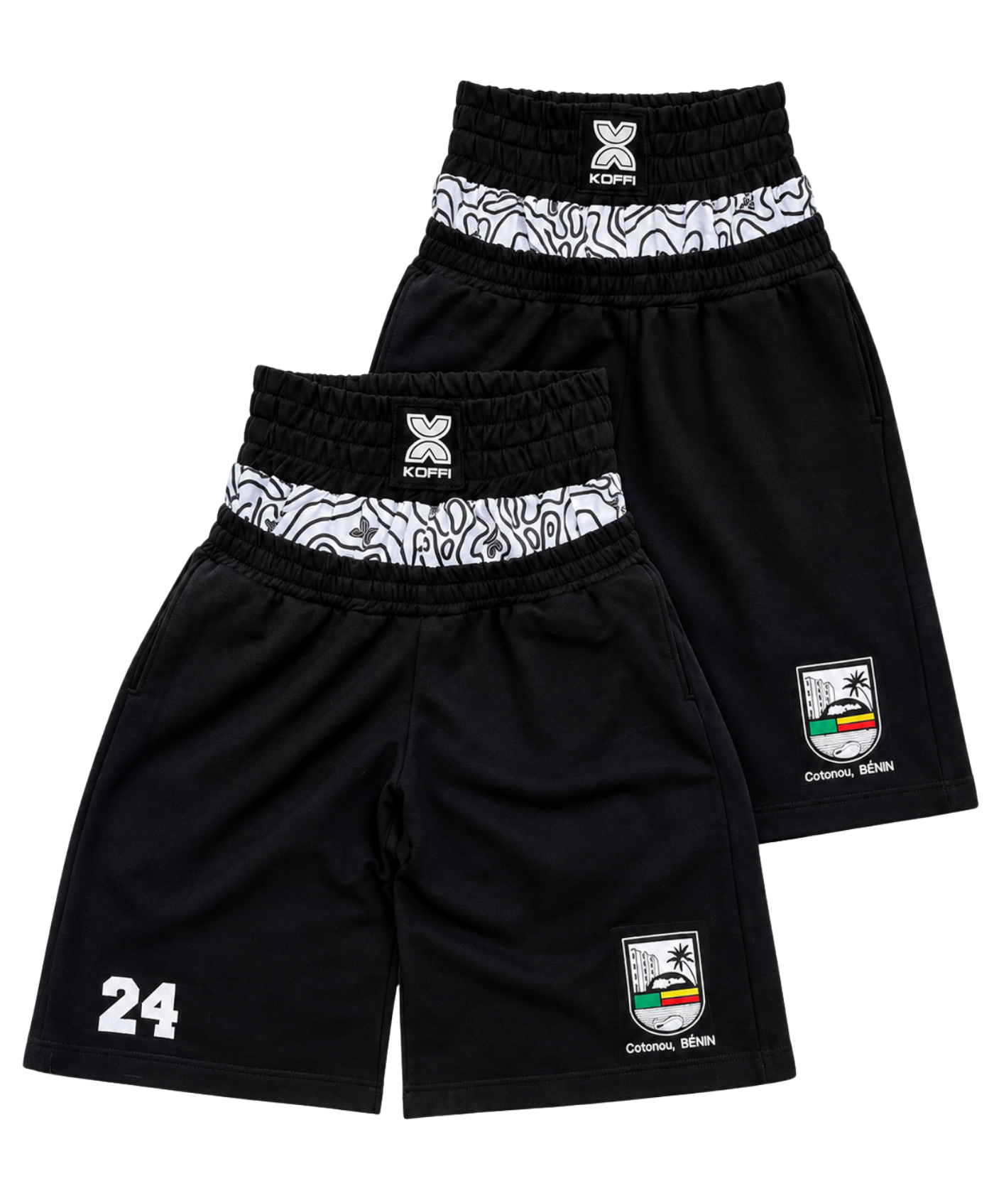 Koffi Nation Layered Waistband Shorts