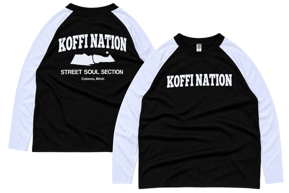 Manches longues raglan Koffi Nation
